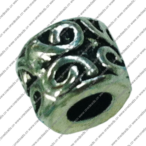 Europenan style Beads. Fashion jewelry findings. 8x10mm, Hole size:5mm. Sold by Bag 