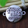 Connector. Fashion Zinc Alloy Jewelry Findings. with Spanish 16x21mm. Sold by Bag   
