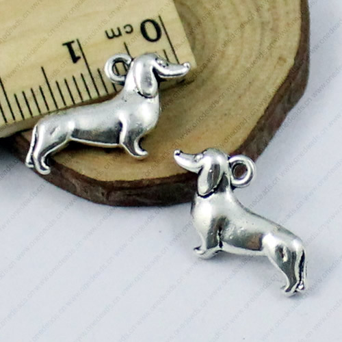 Pendant. Fashion Zinc Alloy Jewelry Findings. Animal 22x12mm. Sold by KG
