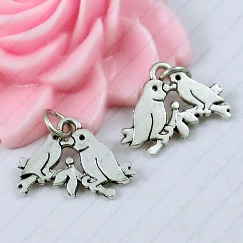 Pendant. Fashion Zinc Alloy Jewelry Findings. Animal 18x15mm. Sold by KG