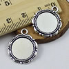 Zinc Alloy Cabochon Settings. Fashion Jewelry Findings. 22x19mm, Inner dia:14x14mm, Sold by KG
