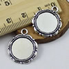 Zinc Alloy Cabochon Settings. Fashion Jewelry Findings. 22x19mm, Inner dia:14x14mm, Sold by KG