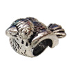 Europenan style Beads. Fashion jewelry findings. Animal 8x16mm, Hole size:5mm. Sold by Bag 