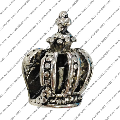 Europenan style Beads. Fashion jewelry findings. Crown 5x11mm, Hole size:5mm. Sold by Bag 