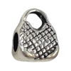 Europenan style Beads. Fashion jewelry findings. Handbag10x14mm, Hole size:5mm. Sold by Bag 