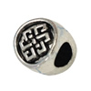 Europenan style Beads. Fashion jewelry findings. 10x10mm, Hole size:4.5mm. Sold by Bag 
