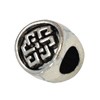 Europenan style Beads. Fashion jewelry findings. 10x10mm, Hole size:4.5mm. Sold by Bag 