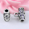 Zinc alloy Bails & Cord End Caps, Fashion jewelry findings, 12x10mm, Hole size:3mm, Sold by KG
