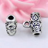 Zinc alloy Bails & Cord End Caps, Fashion jewelry findings, 12x10mm, Hole size:3mm, Sold by KG