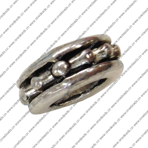 Europenan style Beads. Fashion jewelry findings. 10x4.5mm, Hole size:6mm. Sold by Bag 