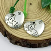 Pendant. Fashion Zinc Alloy Jewelry Findings. Heart 19x21.5mm. Sold by KG