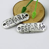 2014 Fashion Zinc Alloy Bracelet Findings with Spanish words. Wholesale Connectors 12x35mm. Sold by KG
