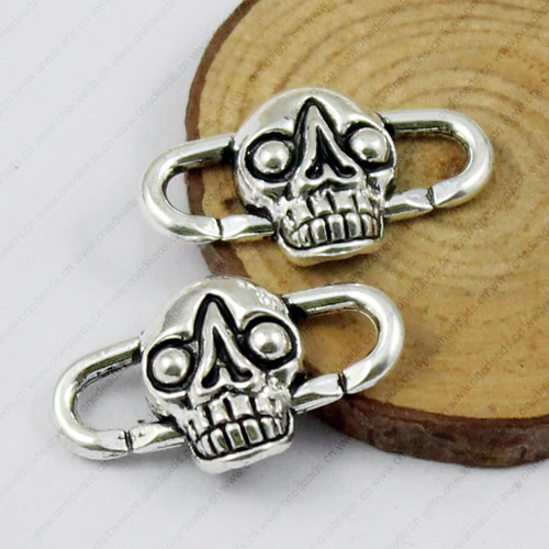 Clasps. Fashion Zinc Alloy Jewelry Findings. 45x15mm. Sold by KG