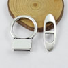 Clasps. Fashion Zinc Alloy jewelry findings. Loop:26mm. Bar:27mm, Hole size:11x3mm, Sold by KG
