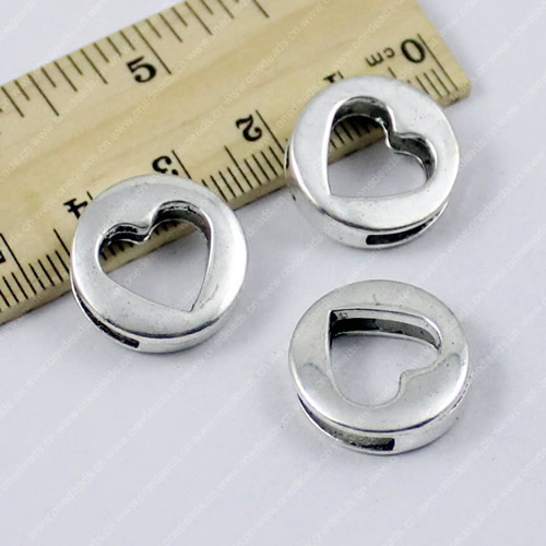 Slider, Zinc Alloy Bracelet Findinds,18mm,Hole size:13x2mm, Sold by KG