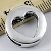 Slider, Zinc Alloy Bracelet Findinds,18mm,Hole size:13x2mm, Sold by KG
