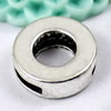 Slider, Zinc Alloy Bracelet Findinds,  14mm, Hole:10x2mm, Sold by KG 