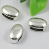 Slider, Zinc Alloy Bracelet Findinds,  14x9mm, Hole:9x3mm, Sold by KG 