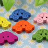 Wooden Button/Beads, Fashion DIY-accessories Mixed color Car, 23x13mm,  Sold by Bag