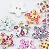 Wooden Button/Beads, Fashion DIY-accessories Mixed color Mixed Pattern,Star 27x27mm,  Sold by Bag