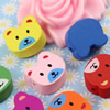 Wooden Beads, Fashion DIY-accessories for Bracelet/Necklace Mixed color Animal 17x15mm, Sold by bag