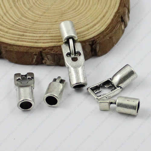Clasps. Fashion Zinc Alloy Jewelry Findings. 33x10mm. Hole:5mm. Sold by KG