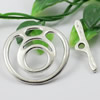 Clasps. Fashion Zinc Alloy jewelry findings.  Loop:35x36mm. Bar:34x8mm. Sold by KG
