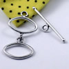 Clasps. Fashion Zinc Alloy jewelry findings. Loop:36x19mm. Bar:32x6mm. Sold by KG