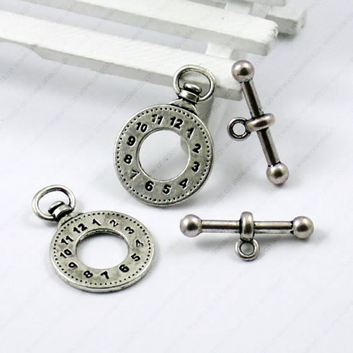Clasps. Fashion Zinc Alloy jewelry findings. Loop:33mm. Bar:29mm. Sold by KG