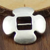 Slider, Zinc Alloy Bracelet Findinds, 19x19mm, Hole size:6x3mm, Sold by KG
