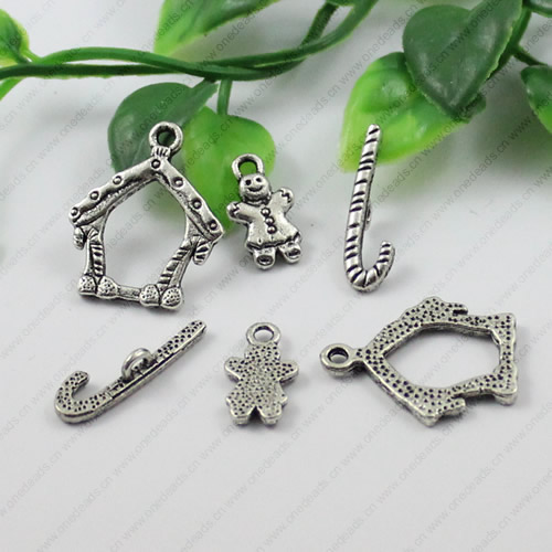 Clasps. Fashion Zinc Alloy jewelry findings. Loop:24mm. Bar:22mm.16x9mm Sold by KG