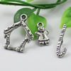 Clasps. Fashion Zinc Alloy jewelry findings. Loop:24mm. Bar:22mm.16x9mm Sold by KG