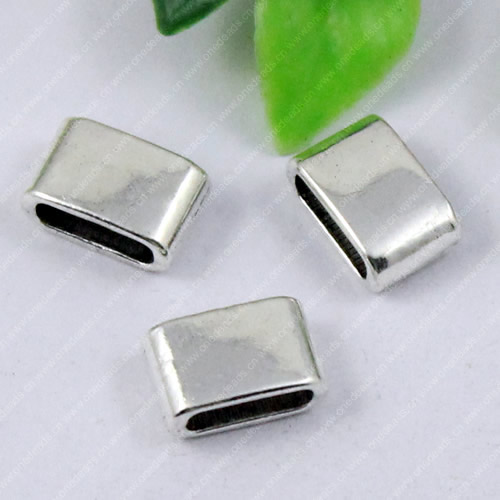 Slider, Zinc Alloy Bracelet Findinds,  14x9mm, Hole:9x3mm, Sold by KG 