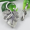 Clasps. Fashion Zinc Alloy jewelry findings. Loop:37x23mm. Bar:25x8mm. Sold by KG