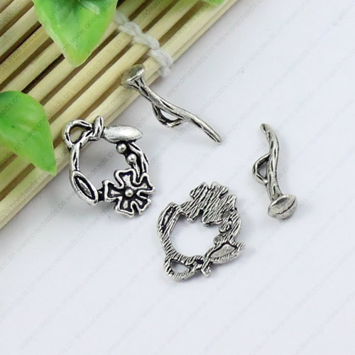 Clasps. Fashion Zinc Alloy jewelry findings.Loop:22x18mm. Bar:22x6mm. Sold by KG