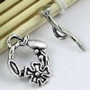 Clasps. Fashion Zinc Alloy jewelry findings.Loop:22x18mm. Bar:22x6mm. Sold by KG