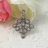 Pendant. Fashion Zinc Alloy jewelry findings. Flower 26x21mm. Sold by KG