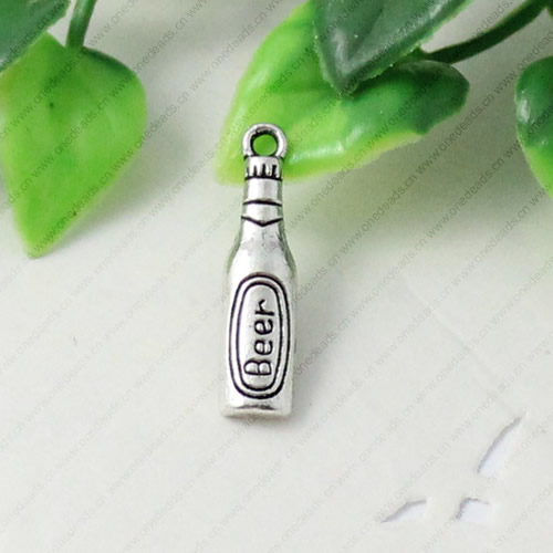 Pendant. Fashion Zinc Alloy jewelry findings. Bottles 24x6mm. Sold by KG