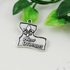 Pendant. Fashion Zinc Alloy jewelry findings.  24x25mm. Sold by KG
