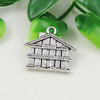 Pendant. Fashion Zinc Alloy jewelry findings. House 21x25mm. Sold by KG