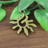 Pendant. Fashion Zinc Alloy jewelry findings. 27x27mm. Sold by KG