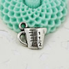 Pendant. Fashion Zinc Alloy jewelry findings. Cup 14x15mm. Sold by KG
