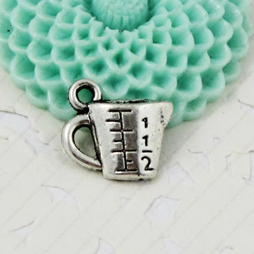 Pendant. Fashion Zinc Alloy jewelry findings. Cup 14x15mm. Sold by KG