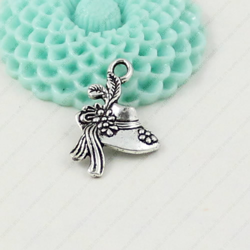 Pendant. Fashion Zinc Alloy jewelry findings. Hat 22x14mm. Sold by KG