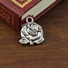 Pendant. Fashion Zinc Alloy jewelry findings. Flower  16x13mm. Sold by KG