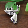 Pendant. Fashion Zinc Alloy jewelry findings. Angel 27x22mm. Sold by KG
