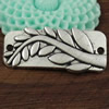 Connector. Fashion Zinc Alloy Jewelry Findings. Leaf 33x15mm. Sold by KG  
