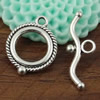 Clasps. Fashion Zinc Alloy jewelry findings. Loop:19x15mm. Bar:24x9mm. Sold by KG
