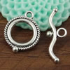 Clasps. Fashion Zinc Alloy jewelry findings. Loop:19x15mm. Bar:24x9mm. Sold by KG