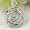 Pendant. Fashion Zinc Alloy jewelry findings. Flower 25x20mm. Sold by KG